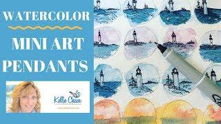 Watercolor Miniature Art - Make Your Own Fashionable and unique wearable art!