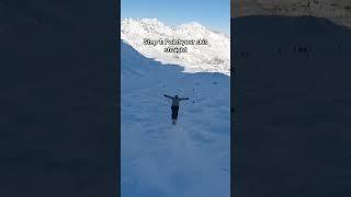 Only takes one step #skitok #snowski #wintersport #extremesport #ski #snowboarding #snowboard