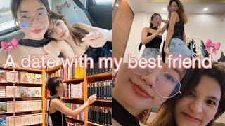 A date with my best friend|| GRWM🫧|| Art gallery visit|| visits cafe ️