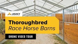 Tour the Revolutionary Fabric Race Horse Barns at Palm Meadows!