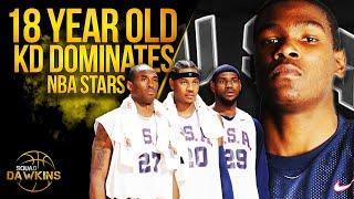 The Game Pre Rookie Season Kevin Durant Put On a Show vs  Bron x NBA All Stars | SQUADawkins