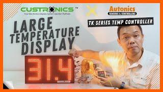 #Custronics X #Autonics #TKseries LED Large Temperature Display panel RS485Modbus #PIDTempController