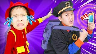 Daddy Don’t Go Away! | My Dad is a Policeman‍️ | Yummy Kids