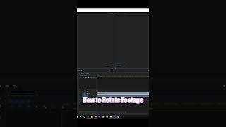 How to Rotate a video in Adobe Premiere Pro pt 1