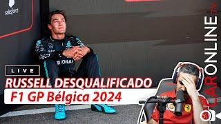 RUSSELL VENCE mas é DESCLASSIFICADO no GP F1 Bélgica 2024 [Live F1 Podcast]