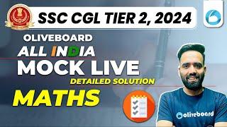 Oliveboard 30 Nov - 1 Dec SSC CGL Tier 2 Live Mock Test With Solutions | SSC CGL Maths Mock Test