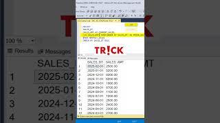 SQL Trick | Compare Sales This Year Vs Last Year for the Same Month