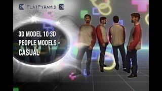 3D Model 10 3d People Models - Casual Review