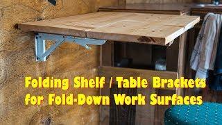 Folding Table - Brackets - Flip Up Wall Mount - EASY DIY - Love These!