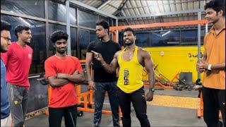 Gym boys fitness challenge  and special  gift have fun