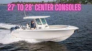 27 to 28 Foot Center Consoles at 2023 Miami Boat Show - What Does 180K to 339K Get You?