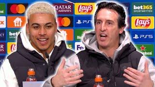 'We are VERY MOTIVATED and ENJOYING IT!' | Unai Emery and Morgan Rogers | RB Leipzig v Aston Villa