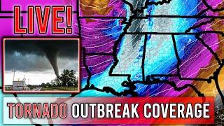 LIVE - MAJOR Tornado Outbreak Coverage - Very Large Tornadoes Possible - Live Weather Channel