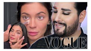 KYLIE JENNERS new Vogue beauty routine | Pro MUA reacts