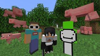 Minecraft, But Every Mob Looks Like A Pig...