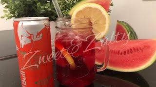 Redbull Wassermelonen Cocktail ohne Alkohol so erfrischend / Pije freskuese Redbull dhe shalqi