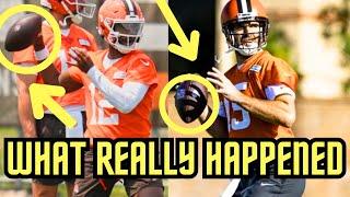 Shedeur Sanders VS Joe Flacco QB BATTLE At Cleveland Browns Minicamp Practices