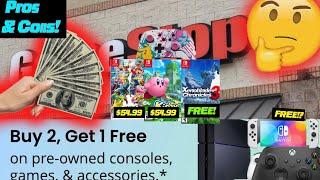 GameStop Buy 2 Get 1 Free on Games, Accessories & "Consoles" has its Pros & Cons!