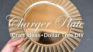 Beautiful Home Decor Ideas using 1 Charger Plate | Dollar Tree DIY (Episode #2)