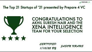 Xena Intelligence feature as a Top 21 Startup of '21