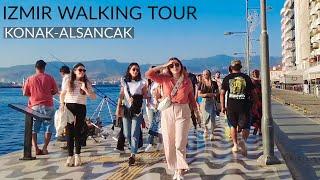  4K Virtual Walking Tour of İzmir: Konak to Alsancak (Sep 2023)