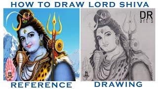 How to draw lord Shiva  sketch | Dinesh Rai Arts