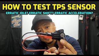 HOW TO TEST TPS SENSOR (THROTTLE POSITION SENSOR) WITH A MULTIMETER P0120 P0121 P0122 P0123 P0124