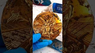 Cleaning The DIRTIEST Olympic Gold Medal Ever!