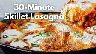 Easy One Pan Skillet Lasagna: 30 Minute Meal