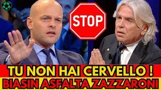 Lite furiosa Biasin Zazzaroni in diretta TV: "Tu sei senza cervello, il gol era regolare!"