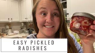 Quick pickled radishes (easiest way to pickle) | Uncommon Roots Homestead