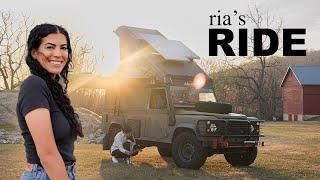 Ria's Ride | a Land Rover Defender 110 with an Alu-Cab Roof Conversion