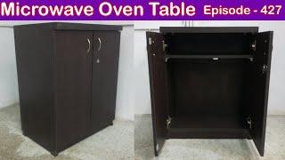 Microwave oven table | wooden table | wooden stand | oven table | EP.427 | sri mari furniture | oven