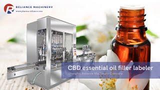 30ml amber spray bottle fillling and capping machine, 1Oz tincture bottling equipment, RELIANCE