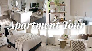 APARTMENT TOUR | modern organic, neutral, luxury apartment decor