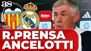 CARLO ANCELOTTI, RUEDA DE PRENSA previa al VALENCIA - REAL MADRID | Hoy, completa