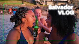 Brazilian girl shows me hot spots  in Salvador Brazil! We end up meeting tourist from Belgium!