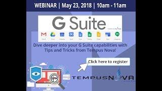 Webinar: SIPA and Tempus Nova (G Suite)