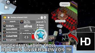 Brookhaven Script Troll Admin Commands Rochips Universal |Hydrogen,Fluxus,Arceus x Mobile