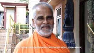 Poojya Swami Brahmanandaji (Regional Head, Karnataka) about Chinmaya Pradeep