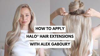 How to apply Halo® Hair Extensions with Alex Gaboury