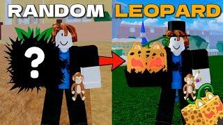 Trading From RANDOM Fruit To LEOPARD In Blox Fruits