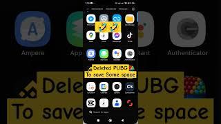 I finally deleted pubg mobile to Save some extra space #pung #short #ytshorts #delete