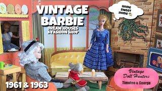 BARBIE DREAMHOUSES AND FASHION SHOP DOLL VINTAGE STRUCTURES