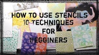 How to use a stencil for Beginners- 10 Easy Techniques for Using Stencils | Stencil Tips