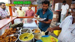 Highest Selling PURE VEG BREAKFAST in Mangalagiri | Indian street food #earlymorningbreakfast #dosa