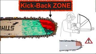 Chainsaw Kickback Demonstration & Prevention 