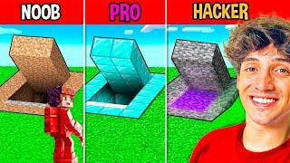 Minecraft Bunker NOOB vs PRO vs HACKER!