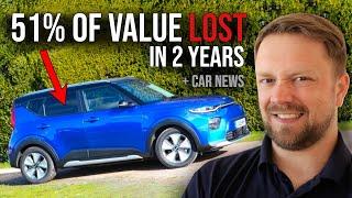 Electric Car Depreciation is Getting WORSE | Car/EV News