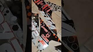 Glitter Metalized KTM 500 EXC Hyena Graphics kit #shorts